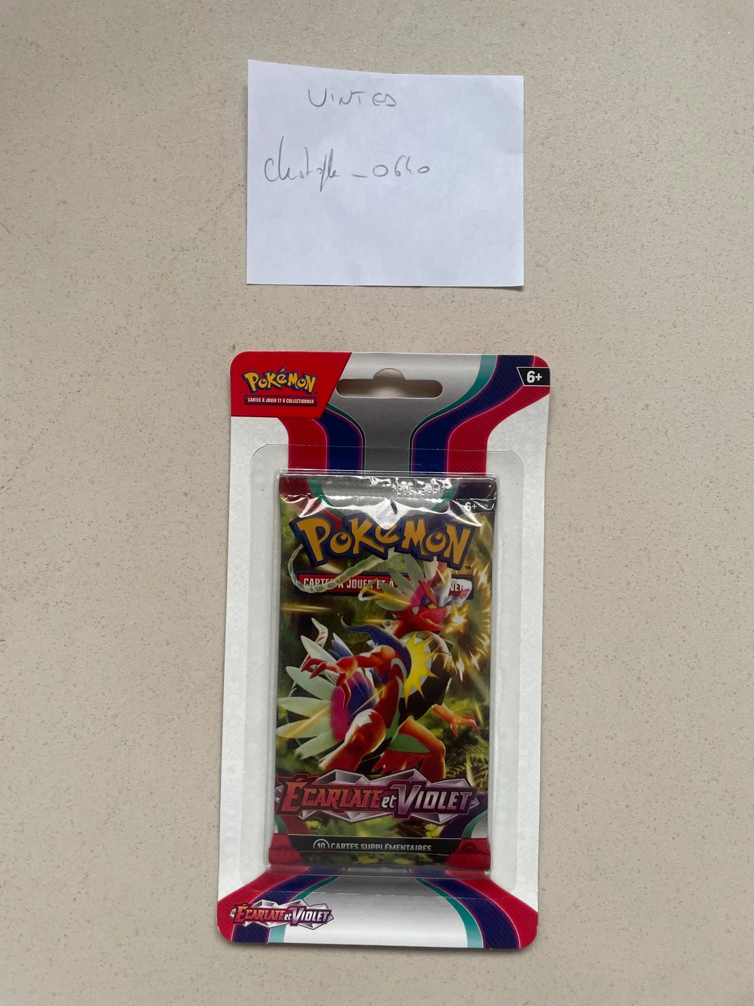 Artset, lot de 4 boosters pokémon nuevos sellados de 10 cartas cada uno, serie escarlata y violeta, EV1 – photo 5